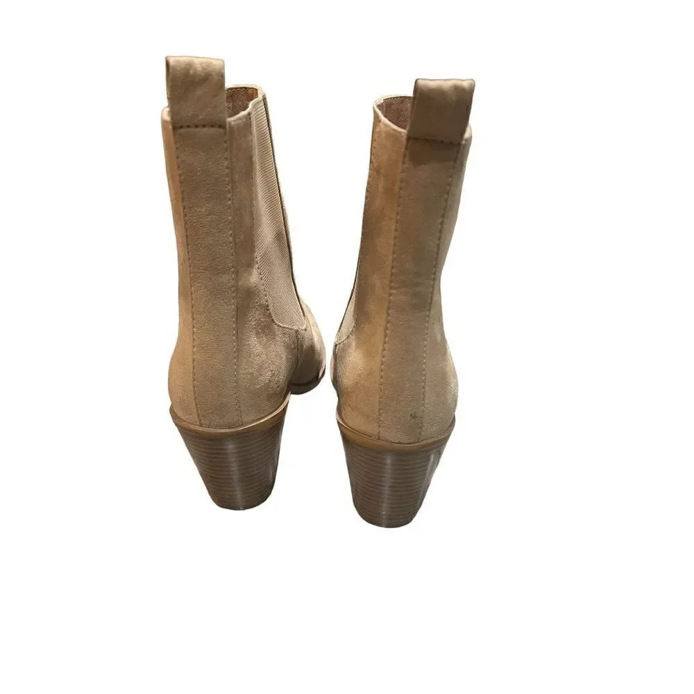 New BP Baylee Taupe Ankle Boots Women's Size 9.5M. - Picture 2 of 7